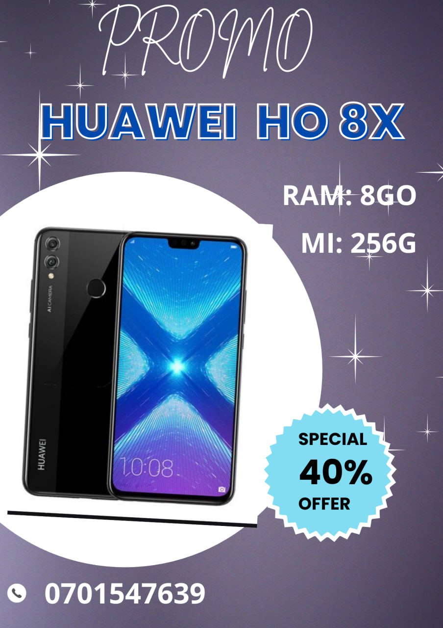 HUAWEI Honore 8X : casi neuf en très bon état (offert avec chargeur et écouteur)